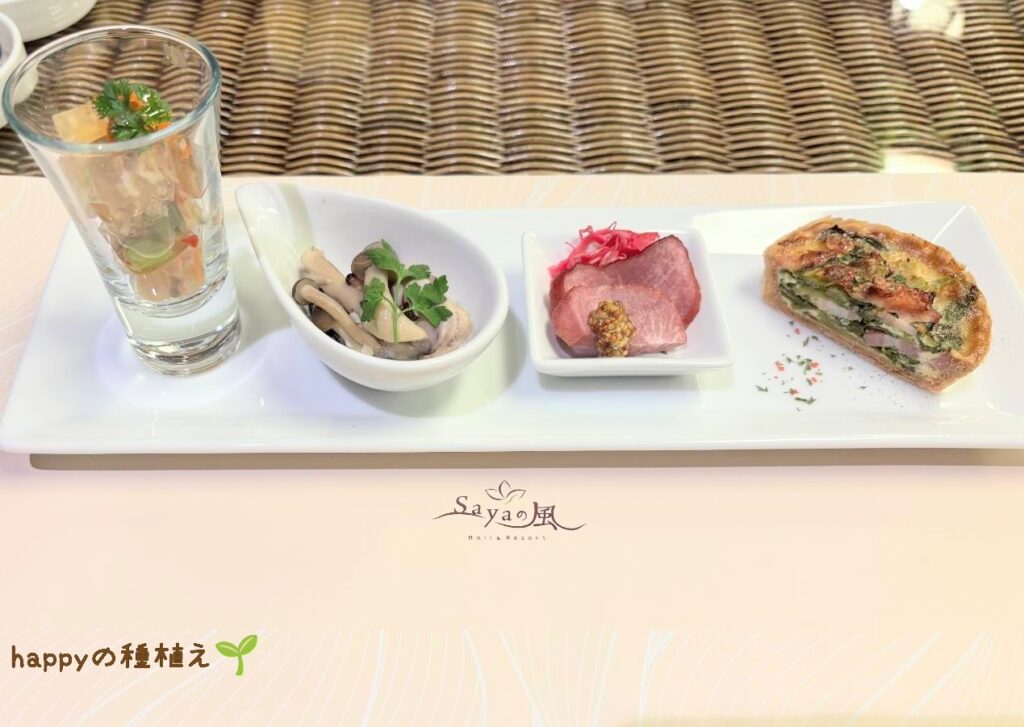 SAYAの風 お夕飯 おまかせ4種の盛り合わせ