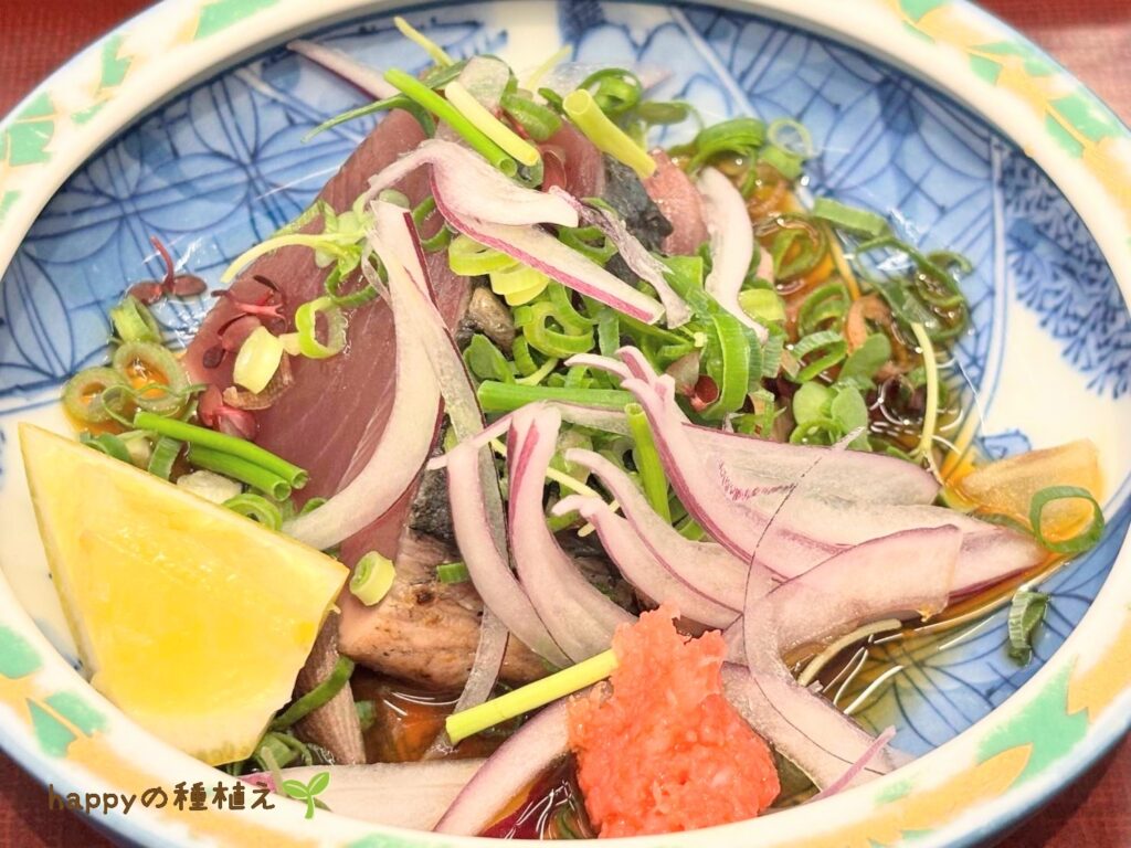 白水館 和食会席 鰹たたき