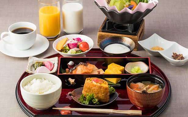 八ヶ岳グレイスホテル公式HPより引用 朝食旬菜定食