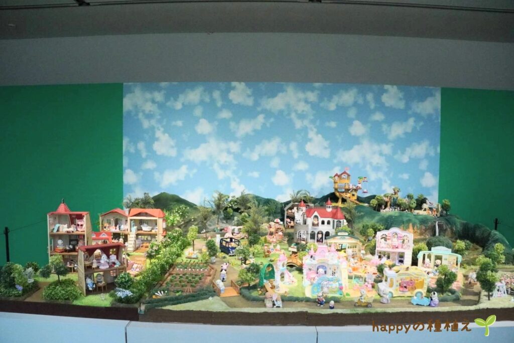 シルバニアファミリー展40th名古屋　大型ジオラマ全体
