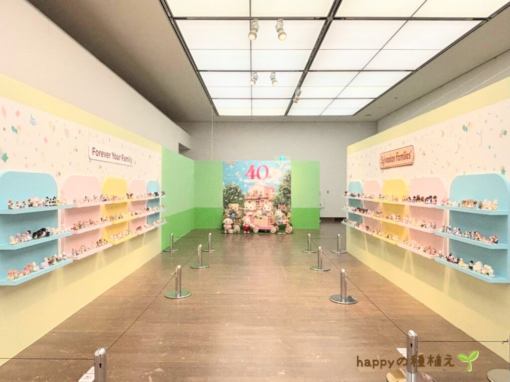 シルバニアファミリー展40th名古屋　キャラクター勢ぞろい