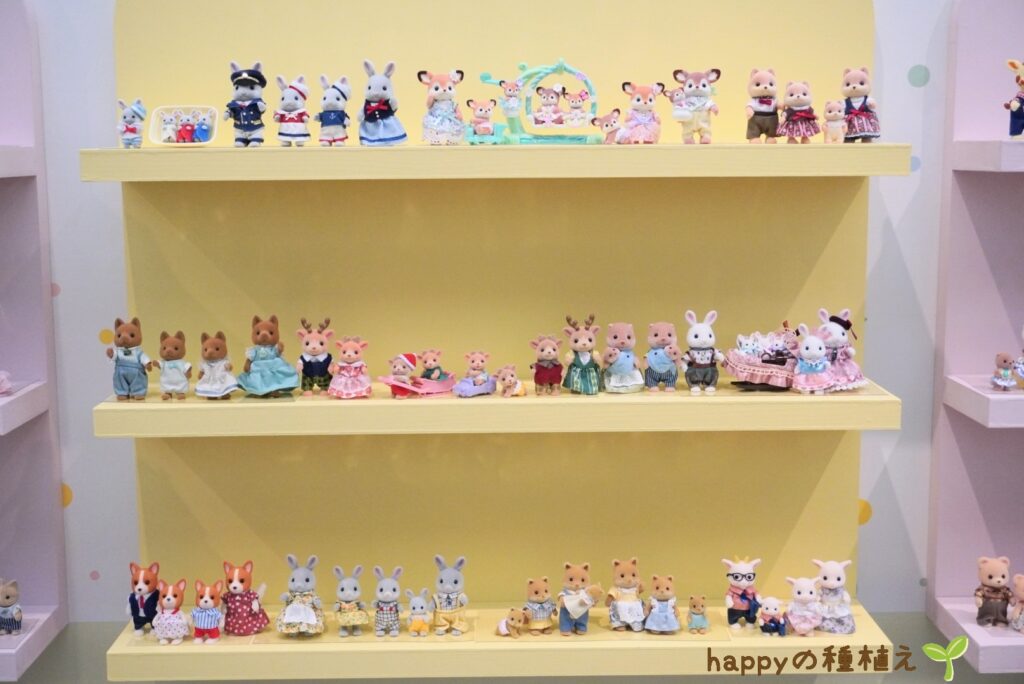 シルバニアファミリー展40th名古屋　キャラクターファミリー勢ぞろい