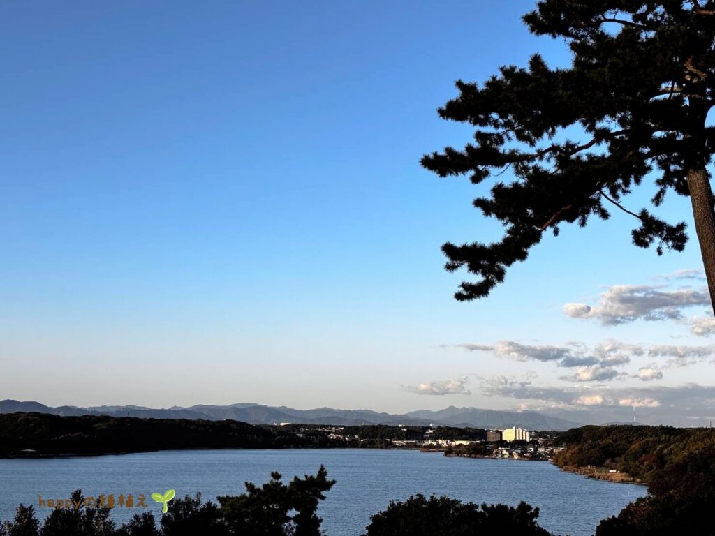 龍雲寺 展望台 佐鳴湖から見渡すアルプス連峰